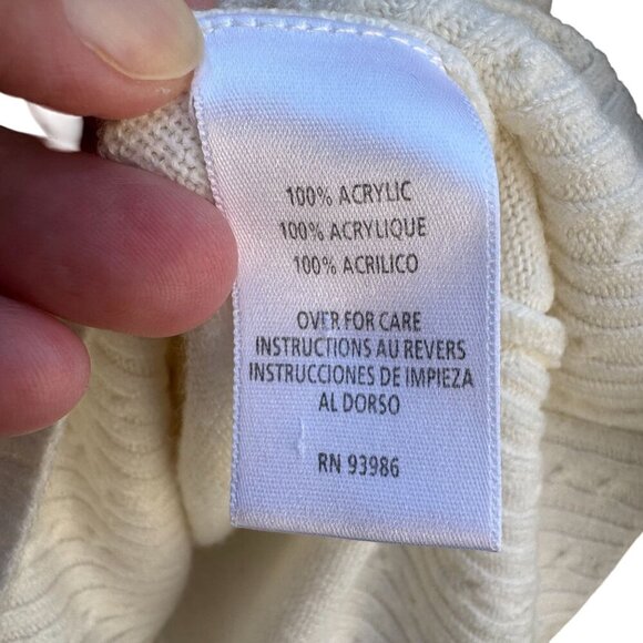 Casual Corner Annex Womens Cream Knit Cardigan & Short Sleeve Top Sweater Set M - Picture 11 of 11